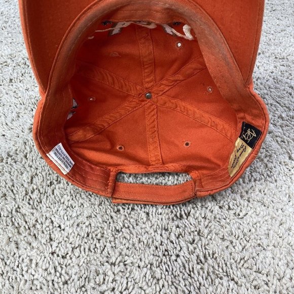 American Dry Goods Man Of War Golf Hat Myrtle Beach Orange OSFA Strapback Cap - Picture 9 of 10
